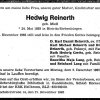 Miess Hedwig 1893-1985 Todesanzeige